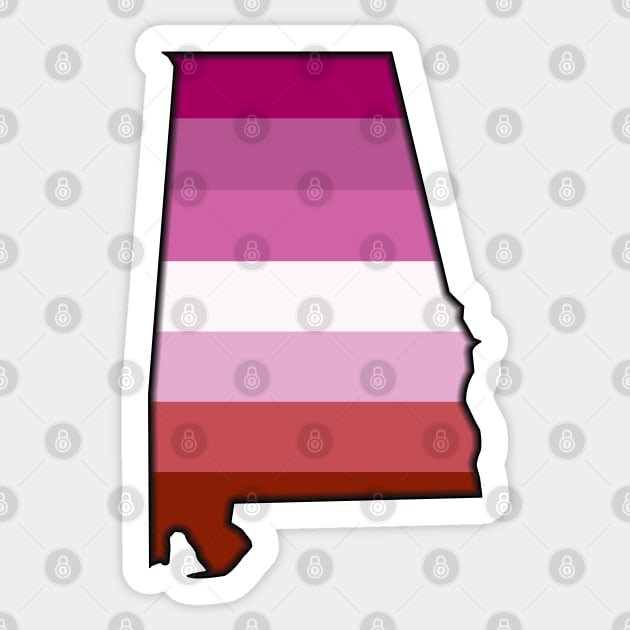 Alabama Lesbian Pride! Sticker by somekindofguru